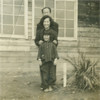 photo resteration before and after, japanese family